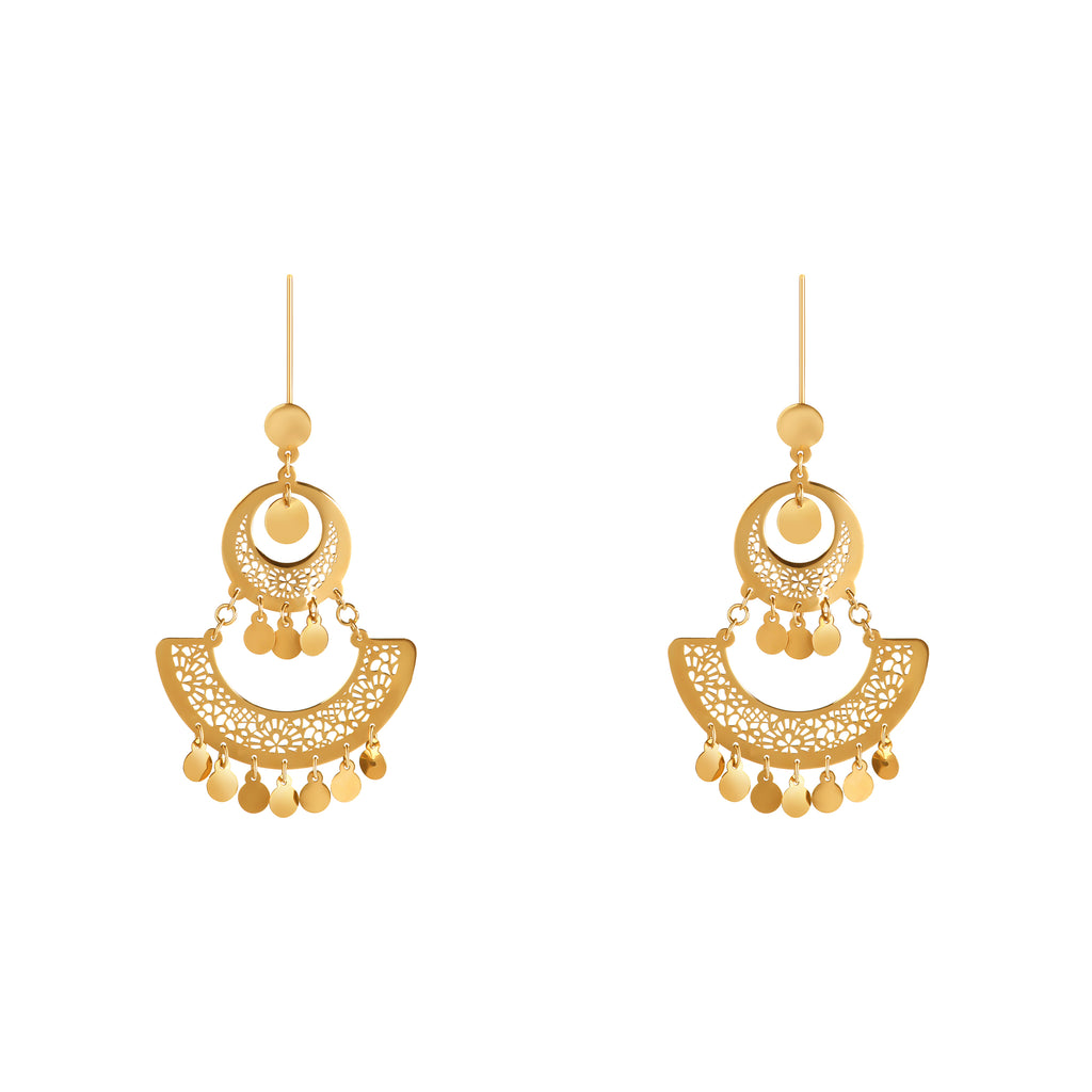 Oriental Gold Earrings