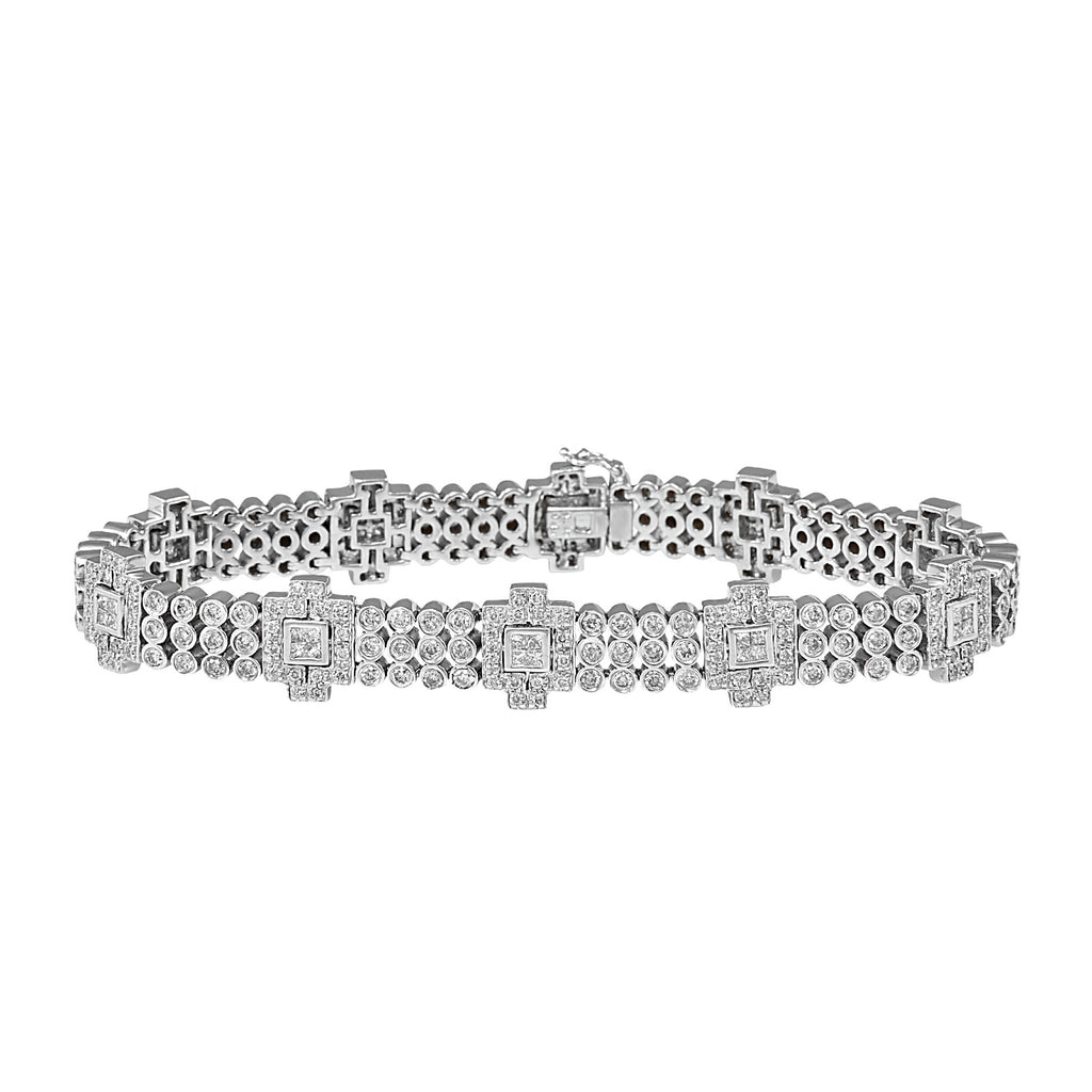 Elixir White Gold Diamon Bracelet